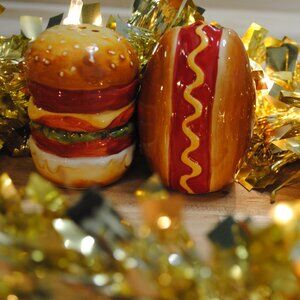 Hamburger and Hotdog Salt and Pepper Shaker
